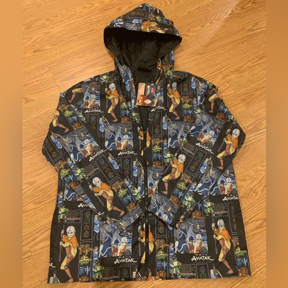 NEW Anime Nickelodeon Avatar The Last Airbender Windbreaker Jacket Men's Large